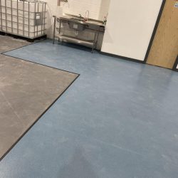 Safety flooring installed in a warehouse in Consett