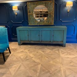 Restaurant with custom LVT tile flooring in Consett